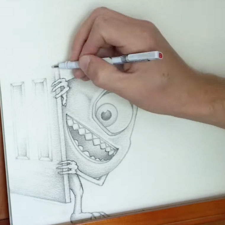 Ink.Designs Shorts creating artwork in a drawing process video