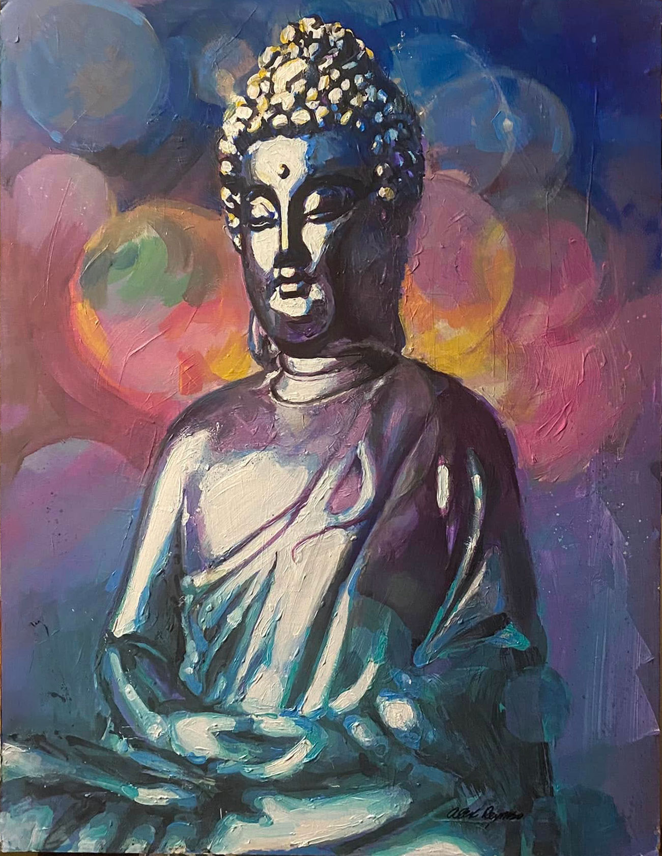 Gratitude and Joy, Buddha by Alex Reynoso