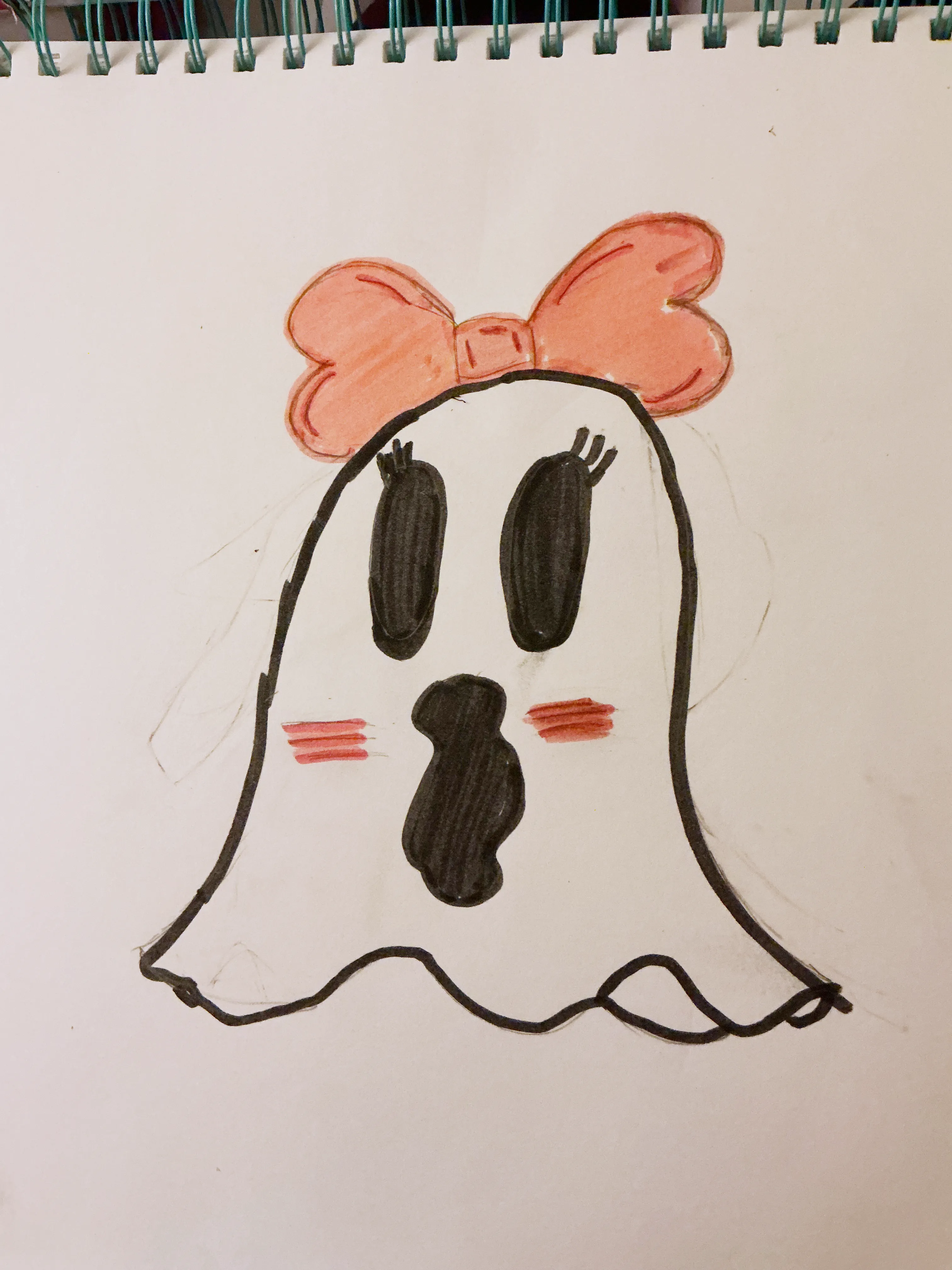 Mia Bow Ghost original drawing