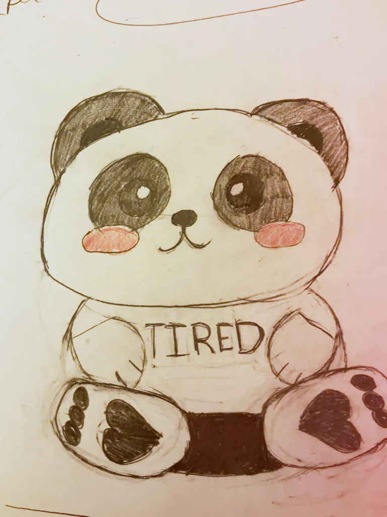Mia the Panda original drawing